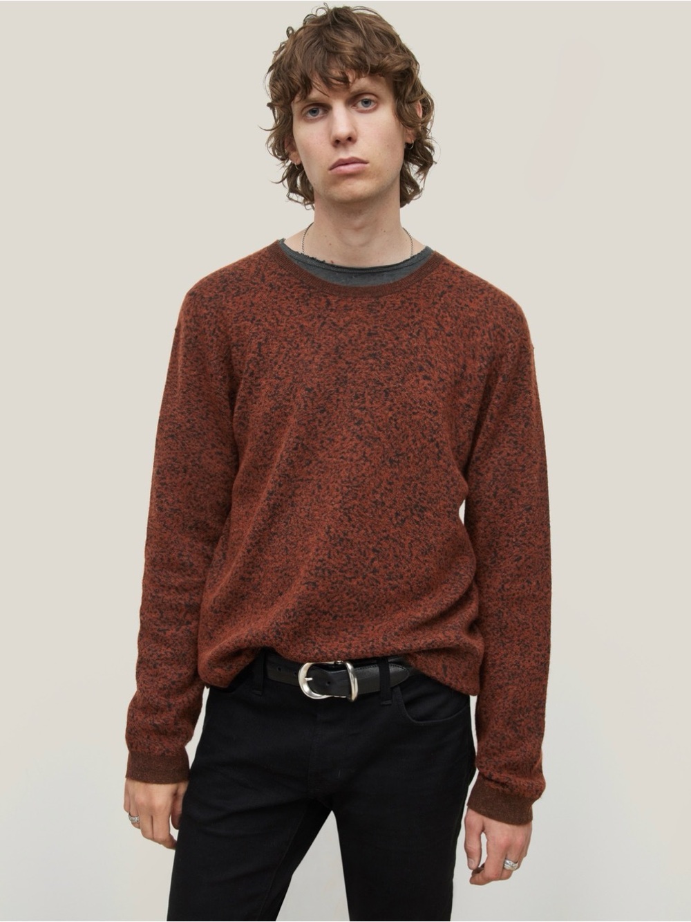 John Varvatos Collection Abstract Sweater Pullover Size Medium